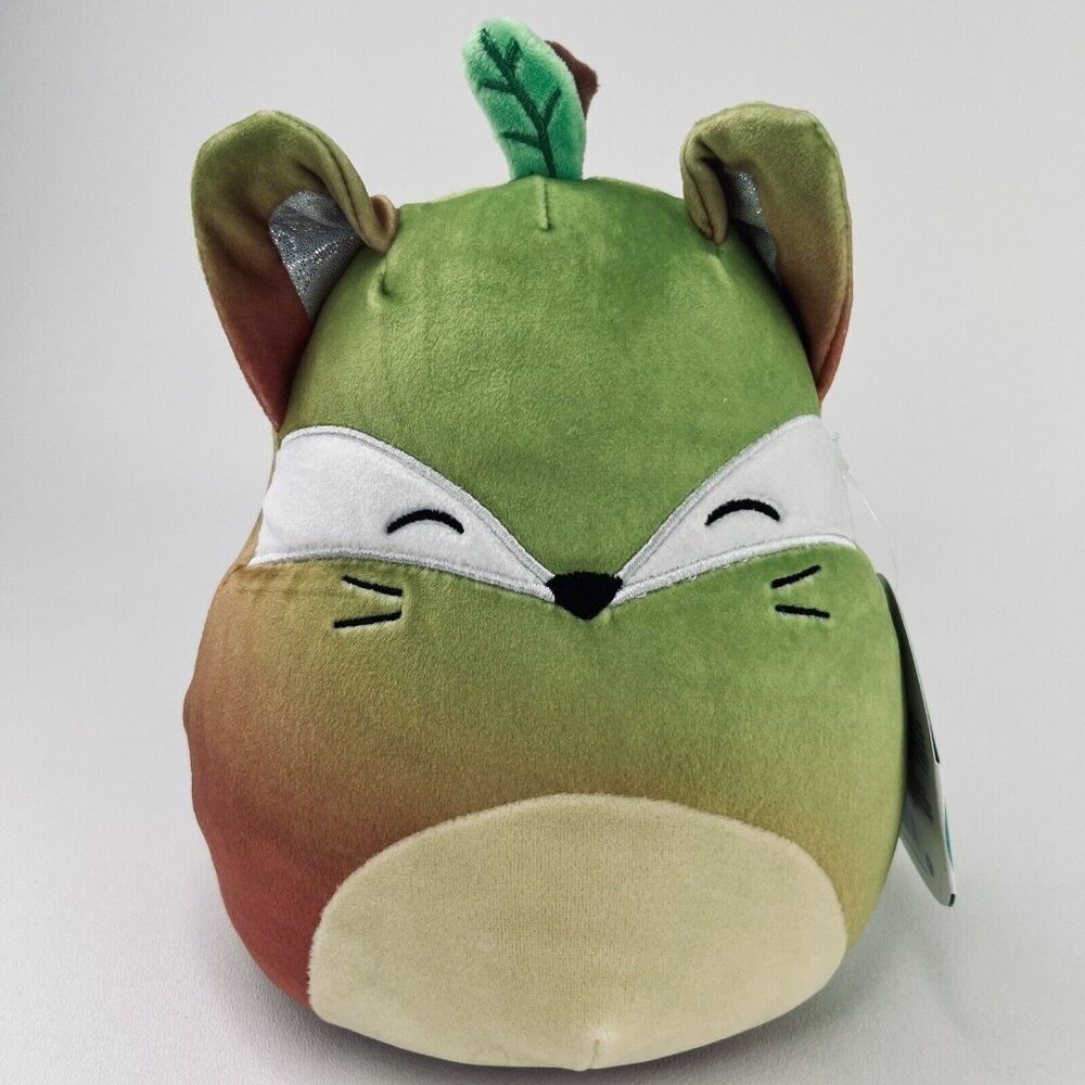 Squishmallows 8" Plush Green Fox Soft Stuffed Animal Fifi Costume Fruit Squad